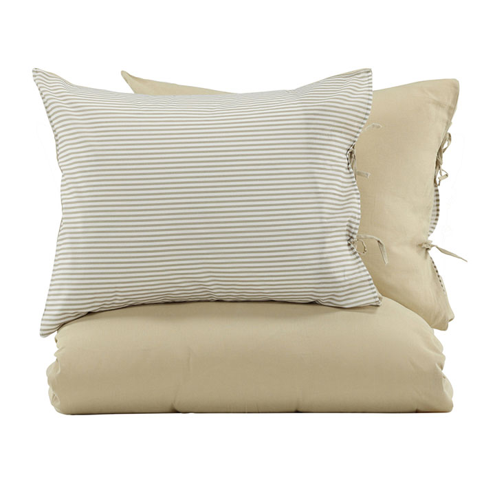 Product Image for Venture Home Jenna påslakanset bomull/linne beige, 240 x 220 cm