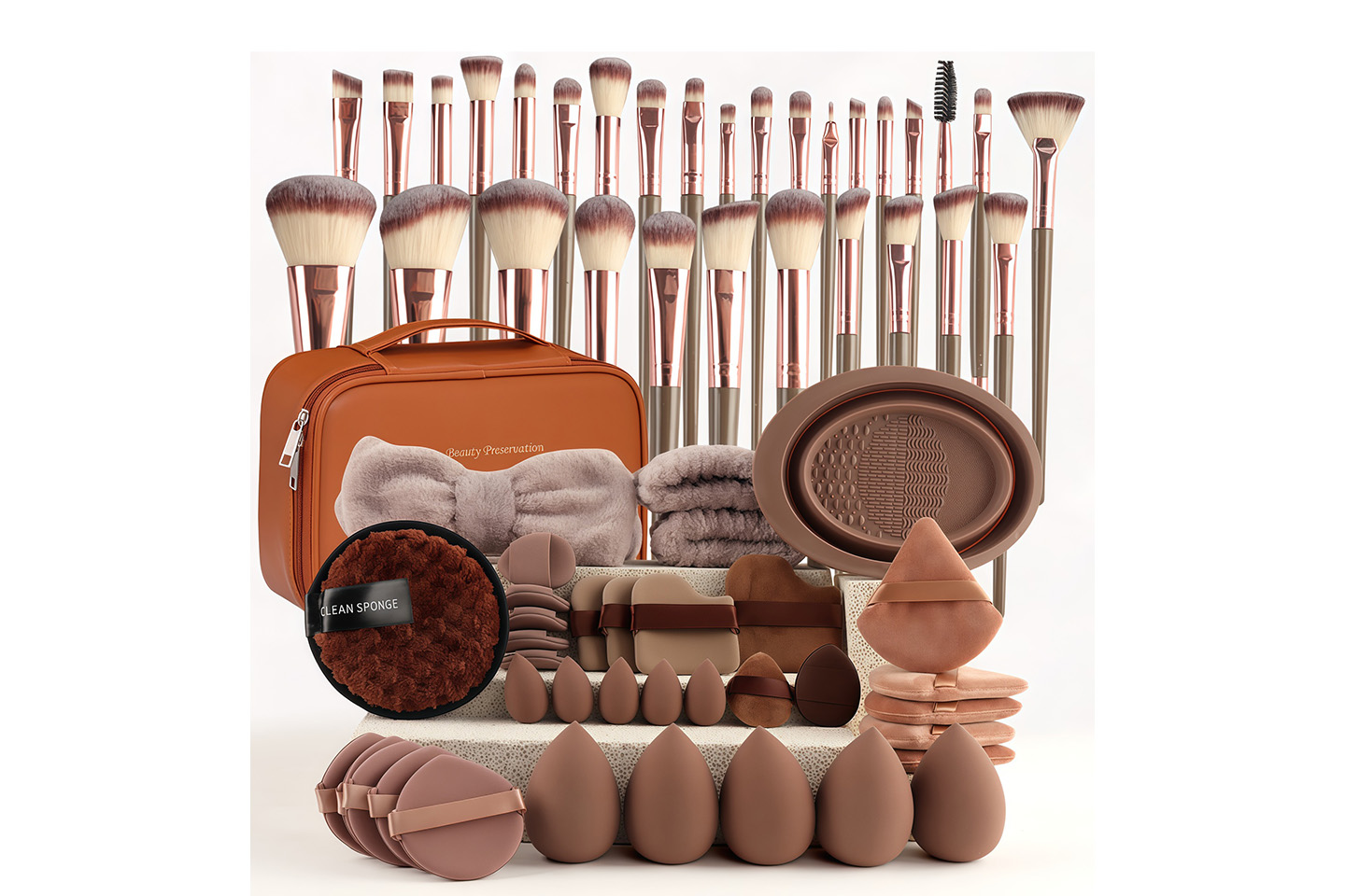 Sminkväska med 67 delar beauty och sminkverktygsset