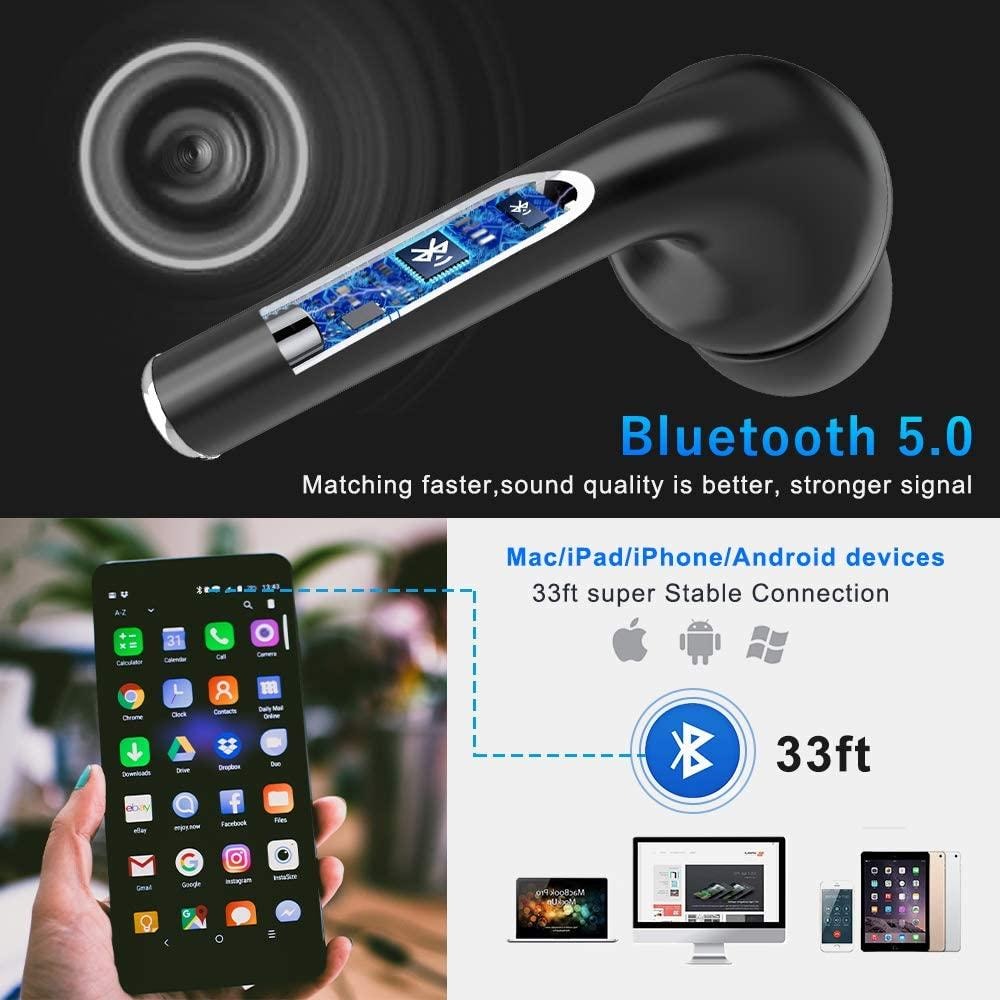 Trådlösa Bluetooth Hörlurar A40 Pro ANC IPX7 ENC + bluetooth 5.1 (5 av 15)
