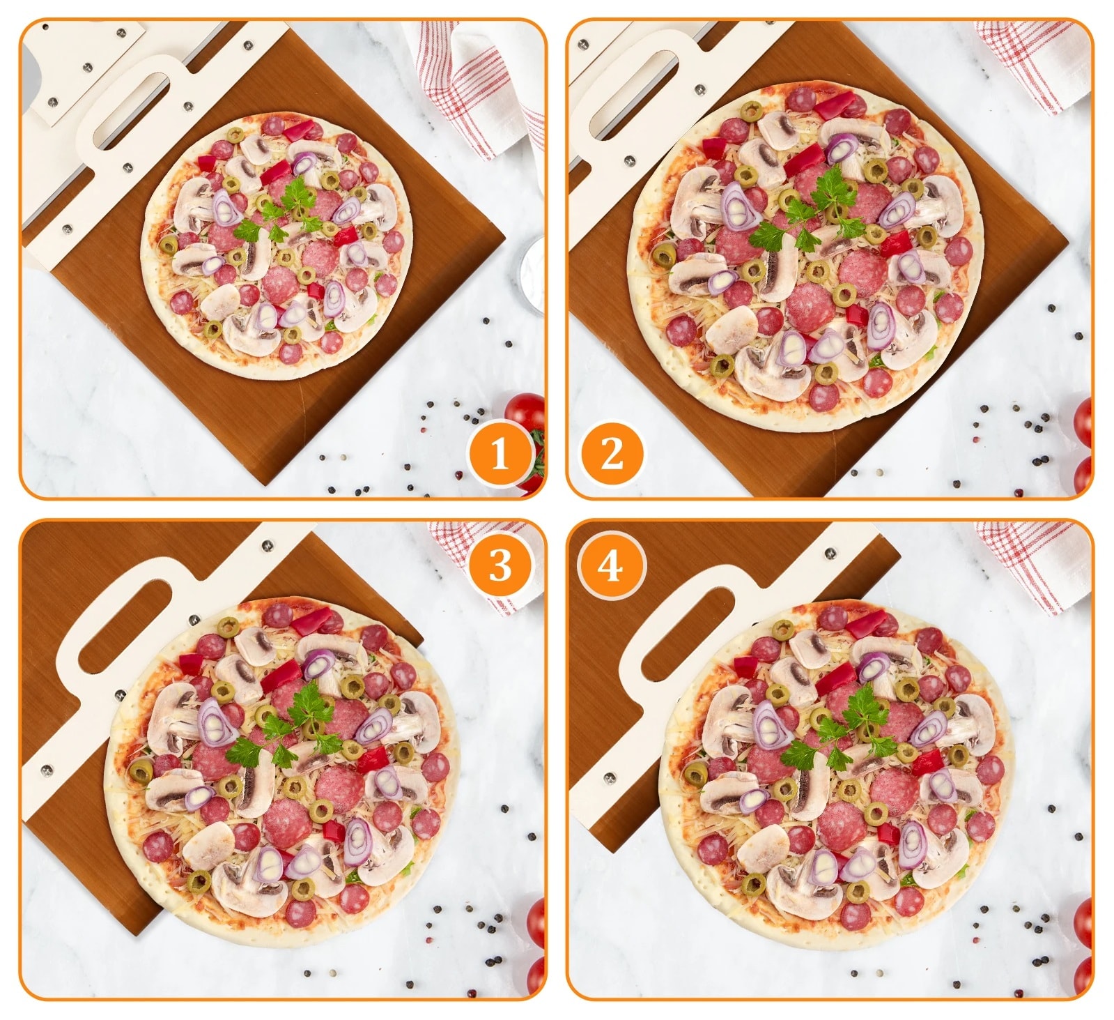Pizzaspade med skyvende non-stick funksjon (5 av 8)