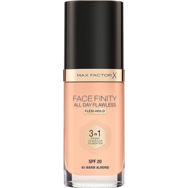 Product Image for Max Factor Facefinity 3 In 1 Foundation 45 Warm Almond