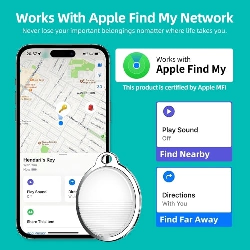 SafeTrak Elite – Apple MFi-certifierad Tracker för iPhone (4 av 10)