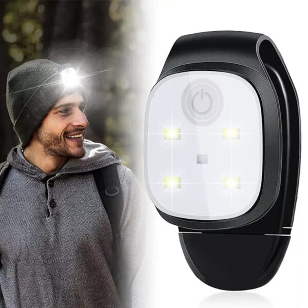 Klipp på lampe for hatt, hund, genser - løpelampe