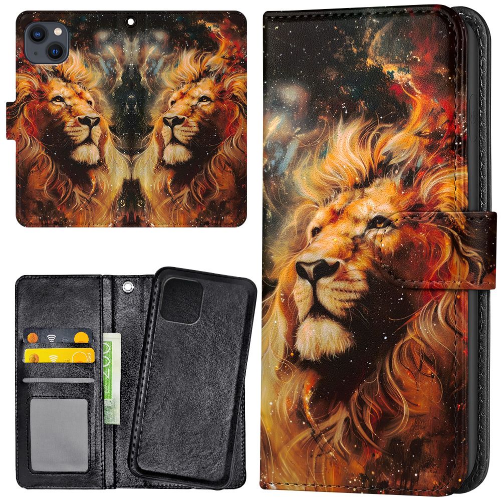 Plånboksfodral Lion för iPhone 15