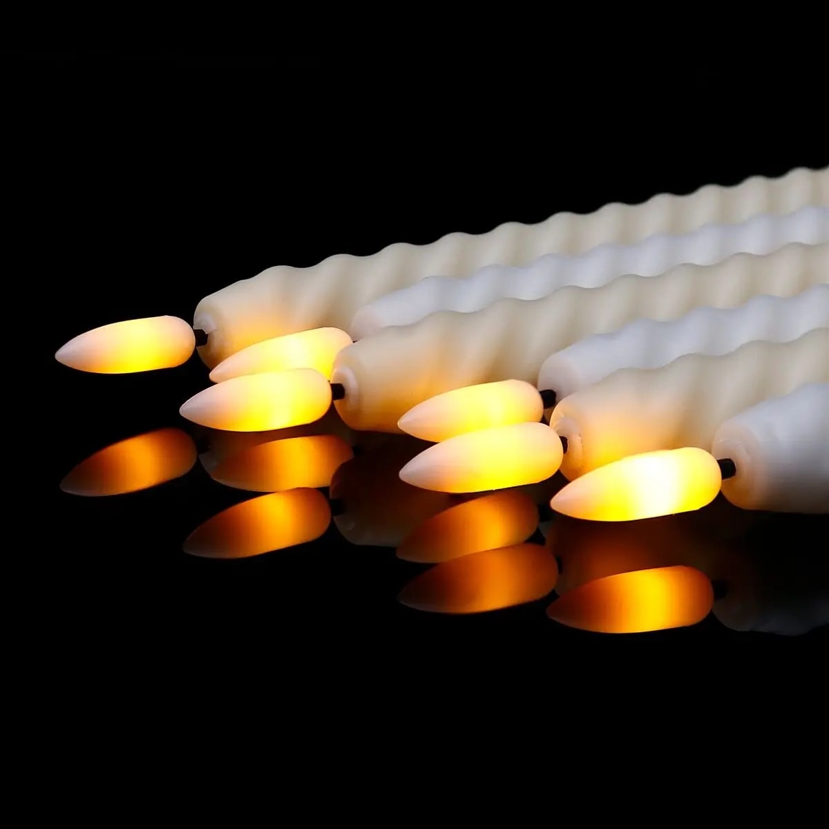 Flammeløs LED-stearinlys med fjernkontroll 6-pack (2 av 8)