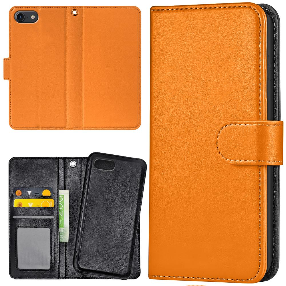 Lommebok Deksel Oransje for iPhone 7/8/SE