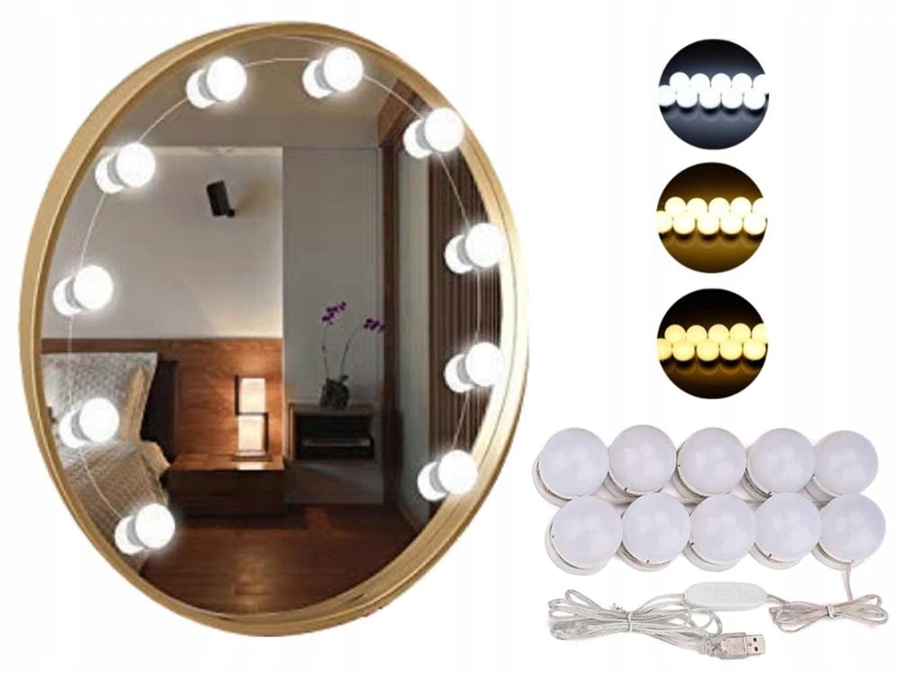Product Image for LED-lampor till sminkspegel 10-pack