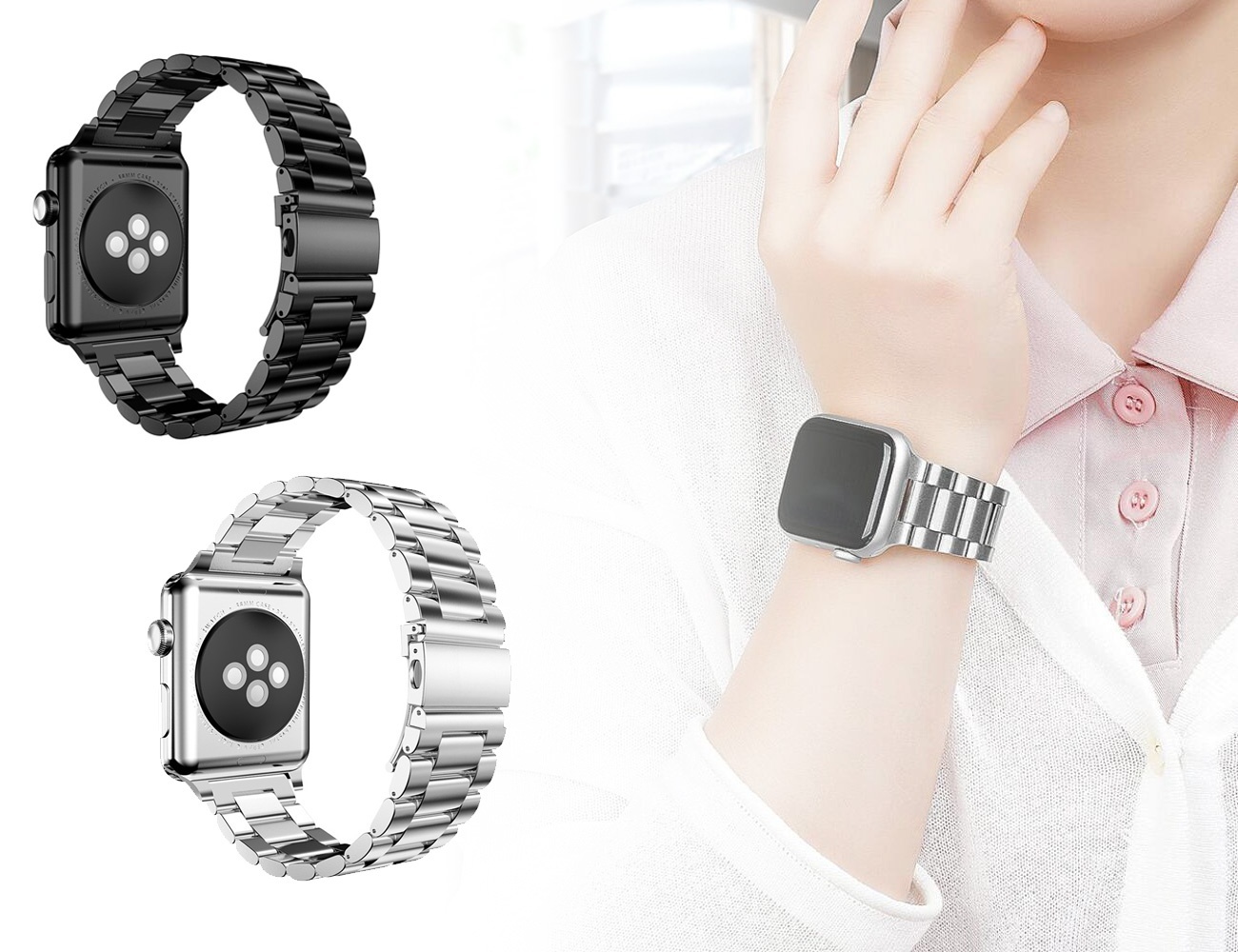 Product Image for Elegant Metallarmband i Rostfritt Stål för Apple Watch