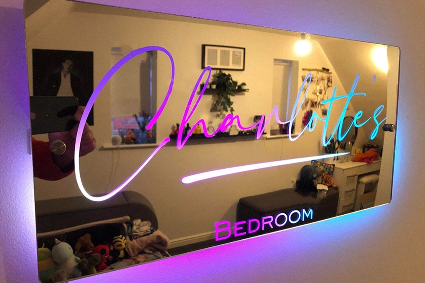 Rabattkode: Design ditt eget LED-speil hos Personalized gifts now (4 av 10)