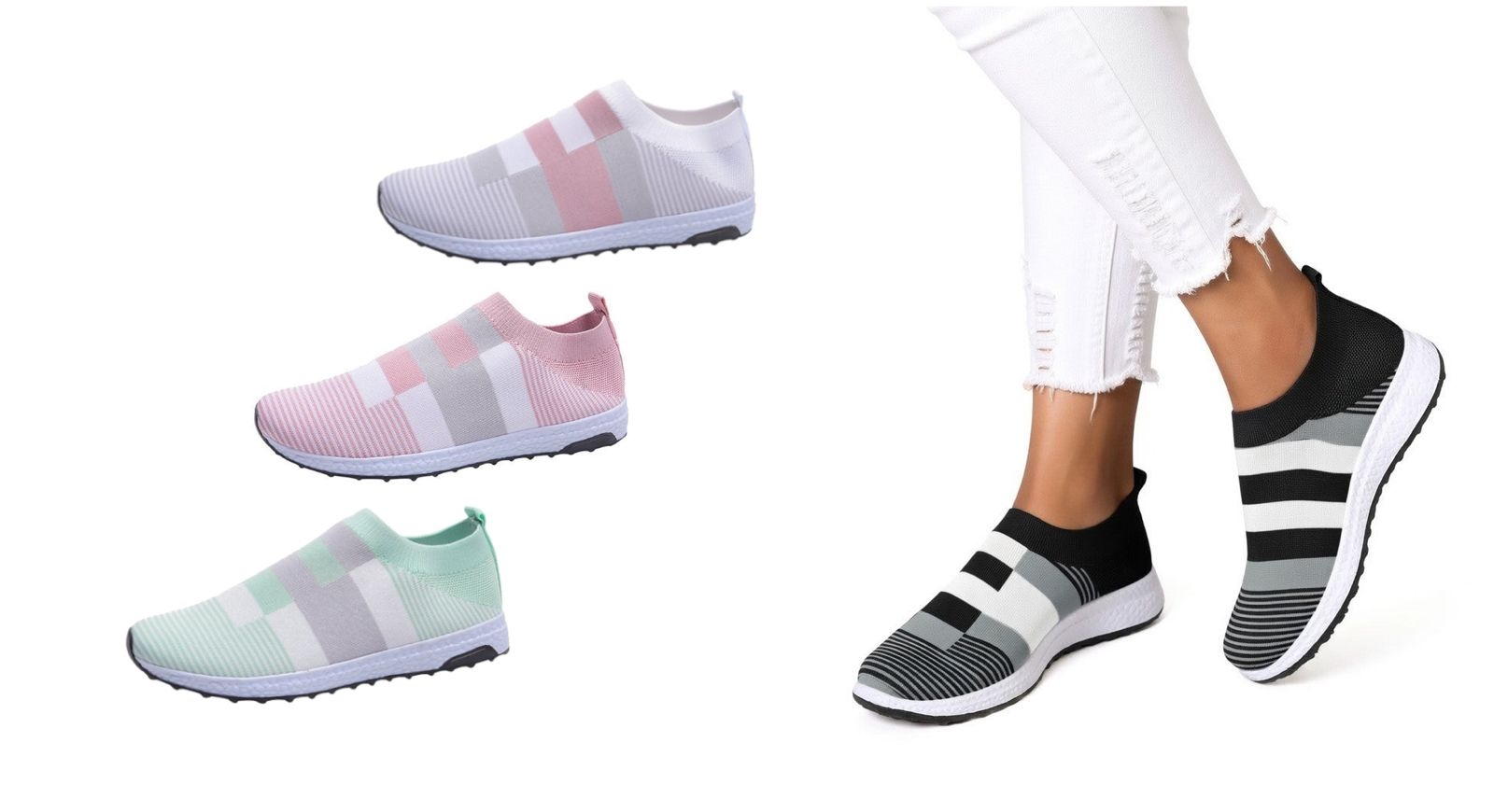 Casual strikkede sneakers - lette og komfortable