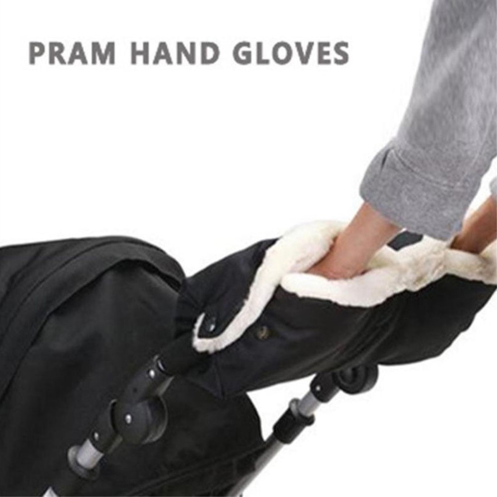 Handvärmare / handskar för barnvagn svart (2 av 8)