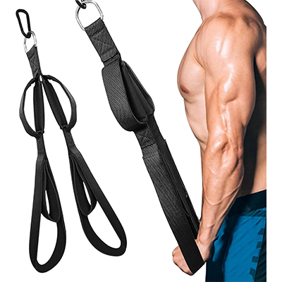 Tricepsrep för kabelmaskin med justerbara grepp