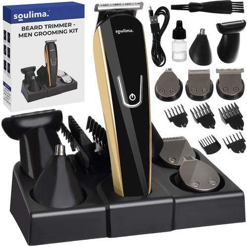 Hårtrimmer multitrimmer 5-i-1 med näs/örontrimmer & rakhuvud