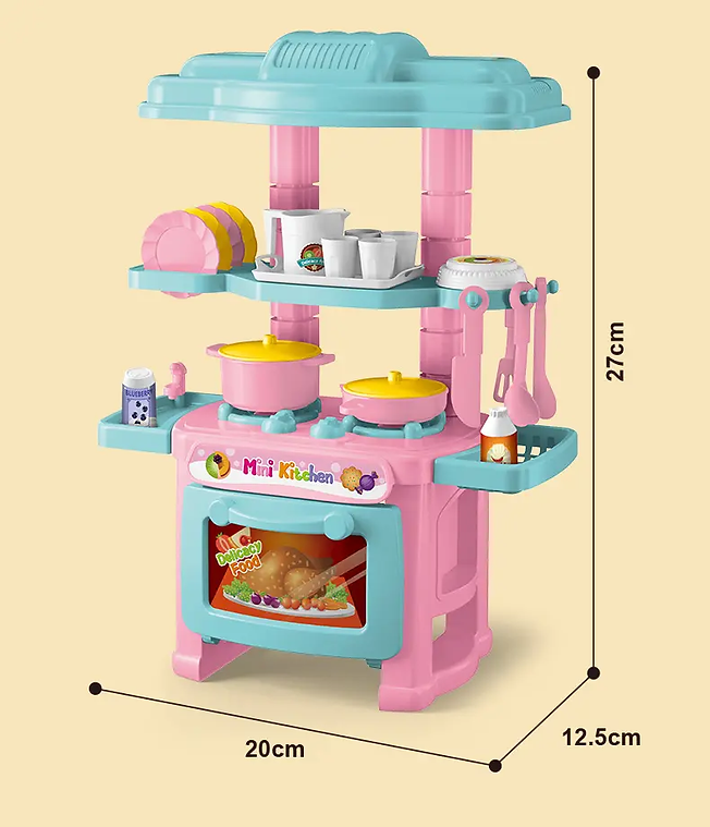 Mini kjøkken-lekesett med 48 deler (4 av 7)