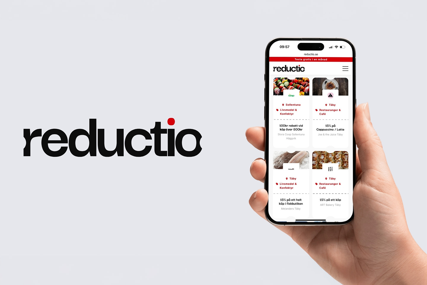 Digitalt kuponghäfte för hela Norrort i Stockholm med Reductio