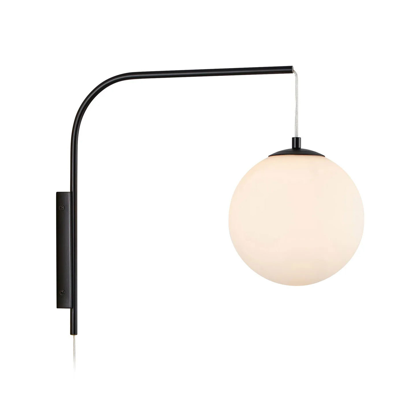 Markslöjd Dione vägglampa 1L vit/svart