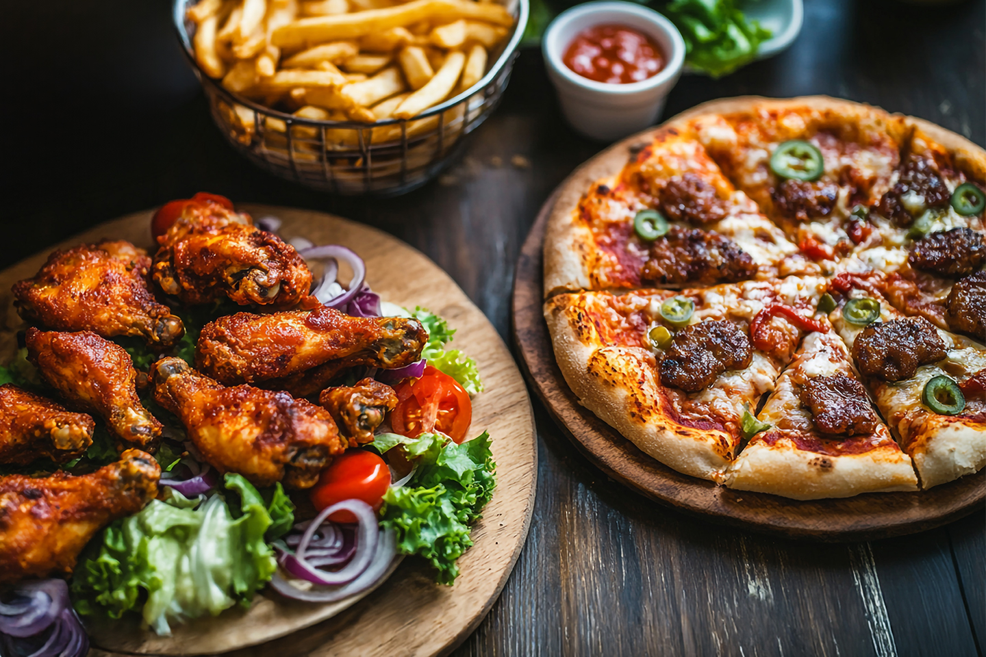 Takeaway-tilbud! Nyt 18 Wings eller 2 valgfrie pizzaer hos Last Exit