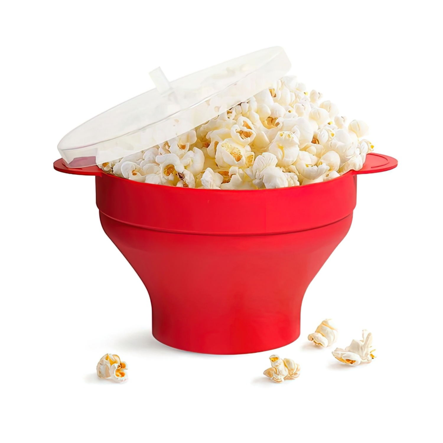 Popcornskål för mikrovågsugn i BPA fritt silikon