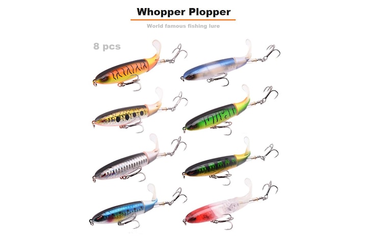 8st Whopper Plopper (13g) världspopulära fiskedrag till sommaren