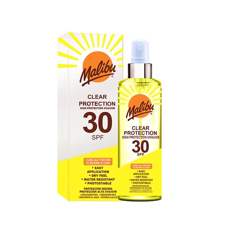 Product Image for Malibu Clear Protection Spray SPF30 250ml