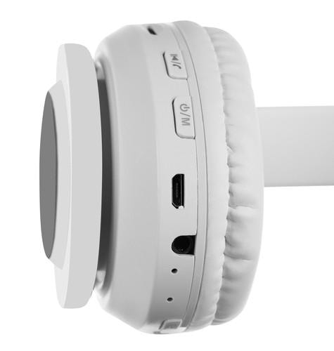 Bluetooth stereohodetelefoner med mikrofon og katteører / LED-lys (2 av 8)