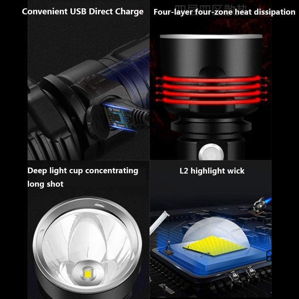 P70 ficklampa 3000-10000 lumen högpresterande LED-ficklampa (2 av 8) (3 av 8)