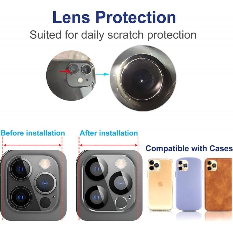 2-PACK iPhone 13 Pro / 13 Pro Max Skydd Linsskydd Kameraskydd (14 av 15)