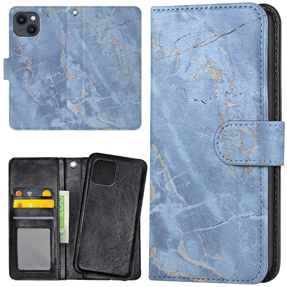 Lommebok Deksel Marmor for iPhone 13