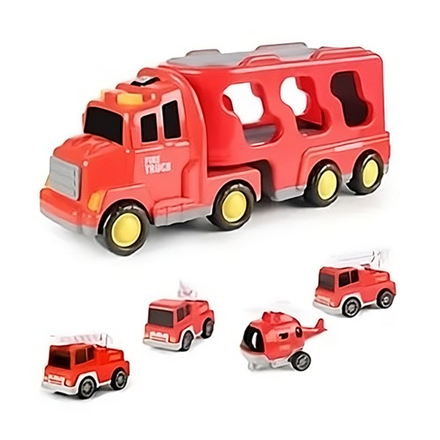 5-i-1 leksaksset med polis och brandbilar (2 av 20)