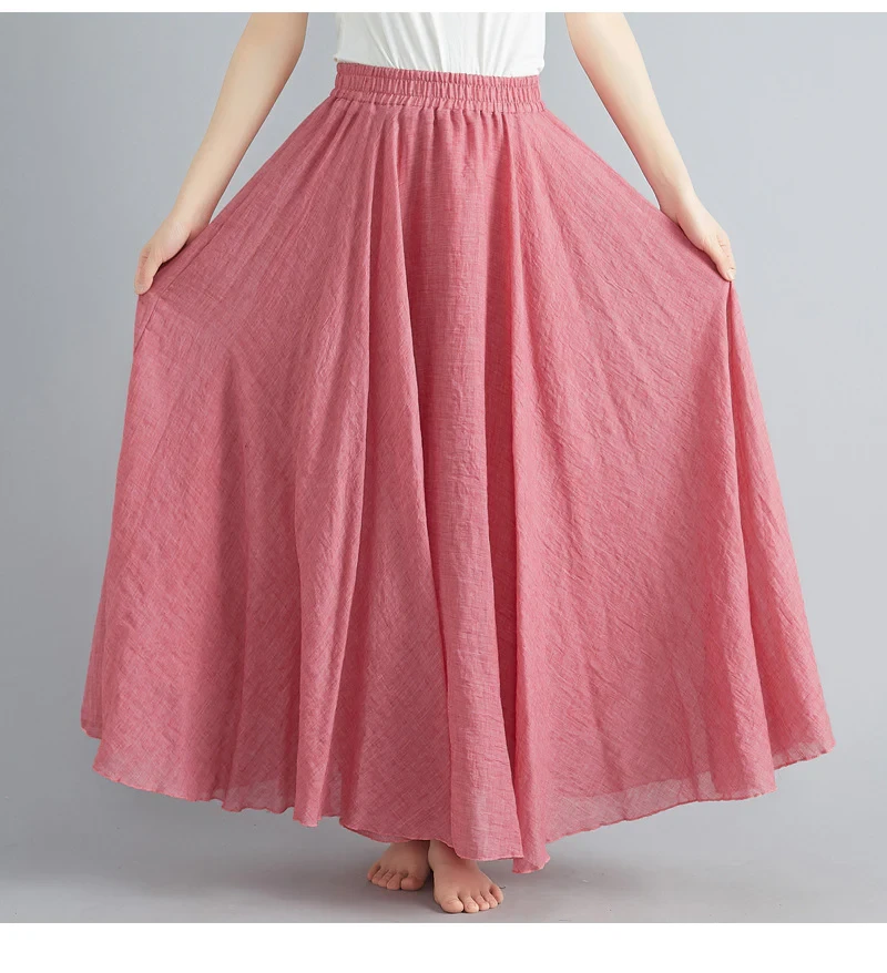 Lång kjol i bomull one size (9 av 21)
