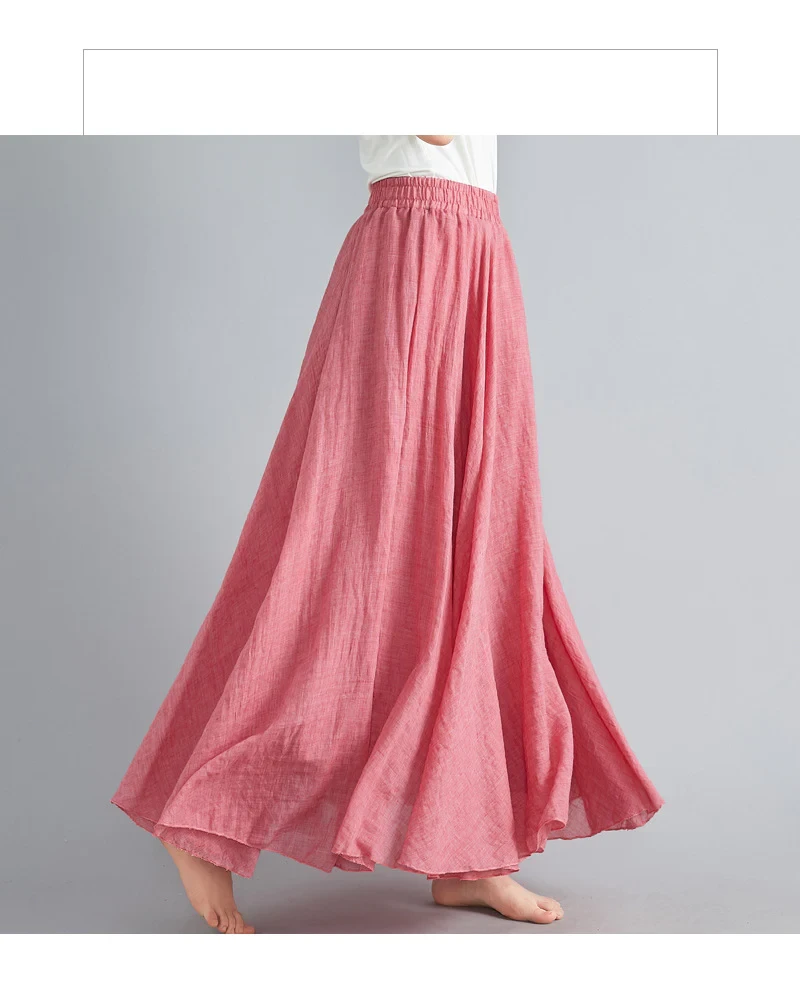 Lång kjol i bomull one size (7 av 21)