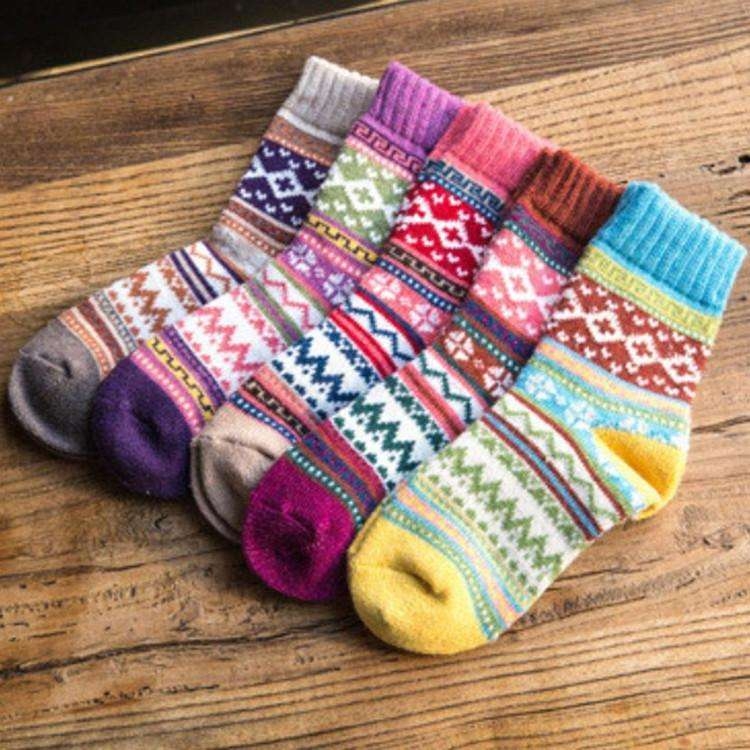 Product Image for 5-par stickade strumpor - Mjuka och sköna