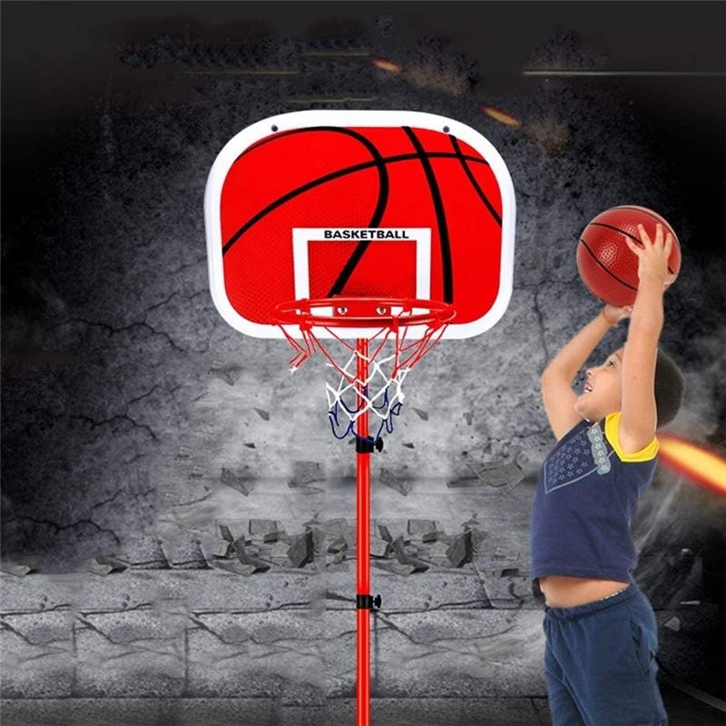 Basketställning med boll och justerbar höjd (1 av 6)