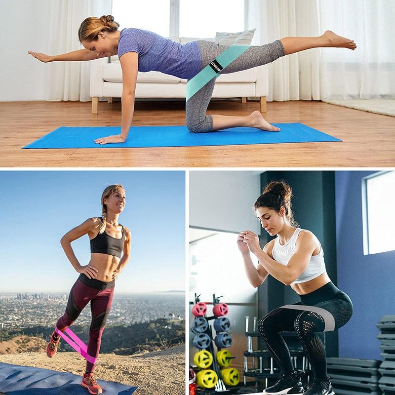 Yoga Pull Strap - Stretchning / Träning Ljusblå (5 av 14)
