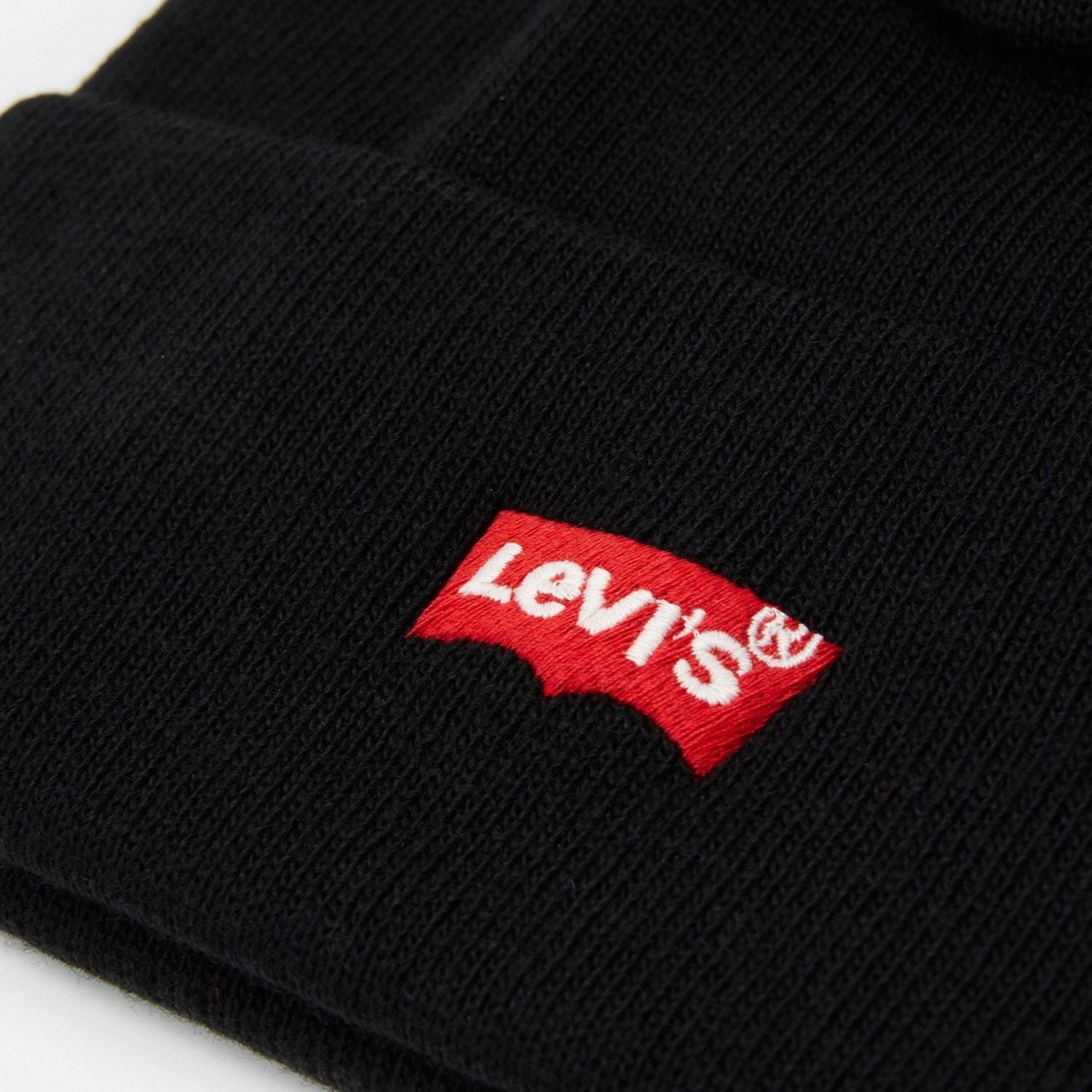 Levi's Red Embroidered Batwing Beanie (5 av 7)