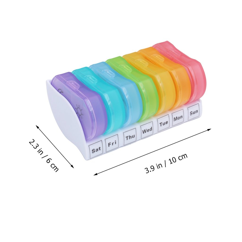 Ukentlig pilleboks i syv farger (3 av 10)