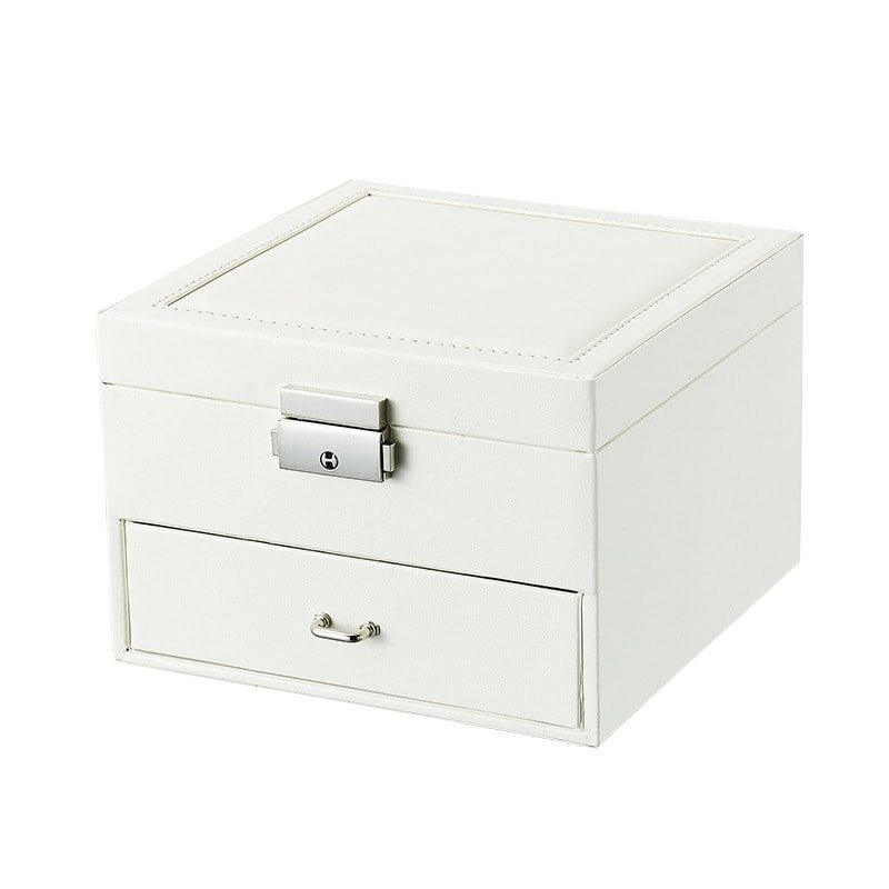 Product Image for Låsbart Smyckeskrin 16 x 16 cm - Vit