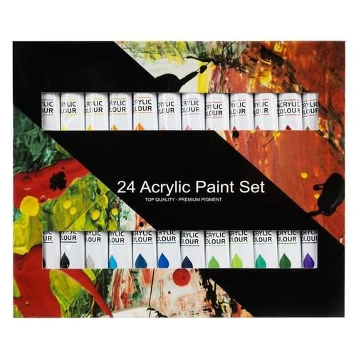 24st Akrylfärger i olika nyanser (2 av 4)