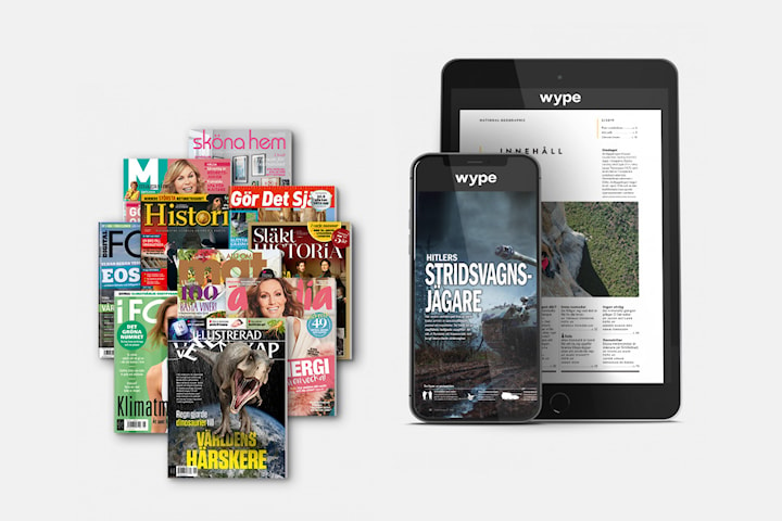 Prova Wype gratis i 2 månader: magasin online