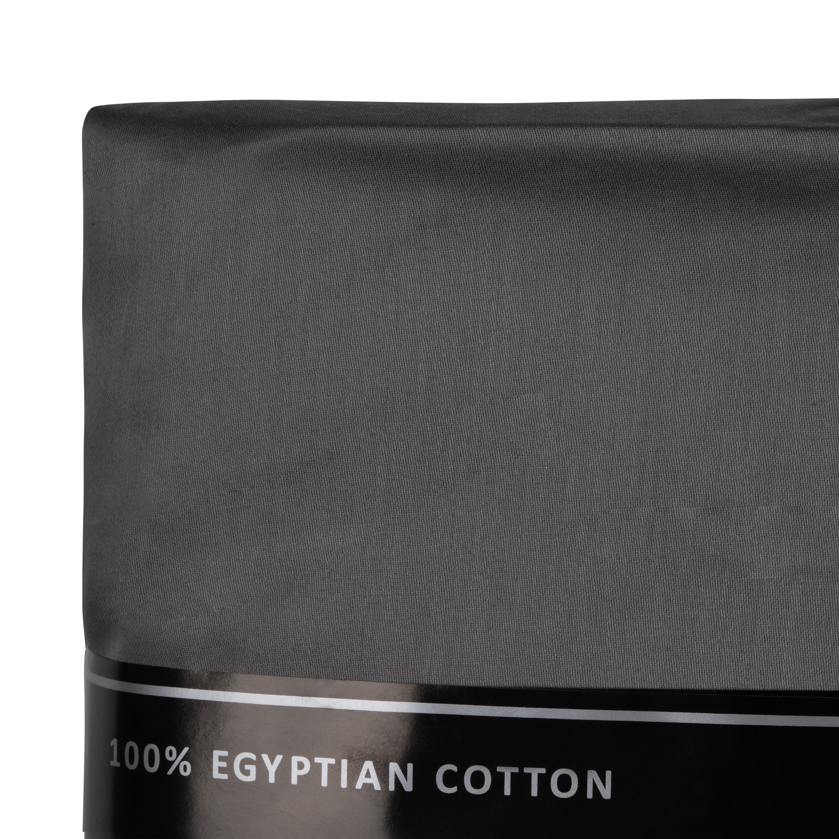 Dra på-lakan i 100% egyptisk bomullssatin vitt/grått 2-pack (1 av 11)