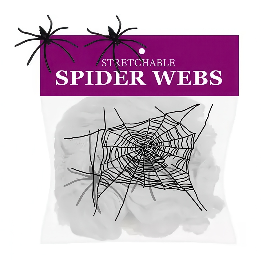 Spindelvev med to edderkopper for Halloween