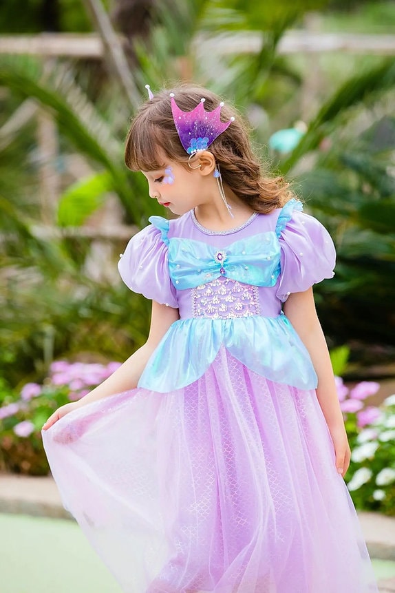 Prinsessklänning med puffärmar barn (5 av 9)