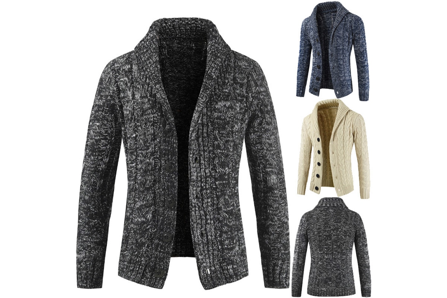 Strikket cardigan herre