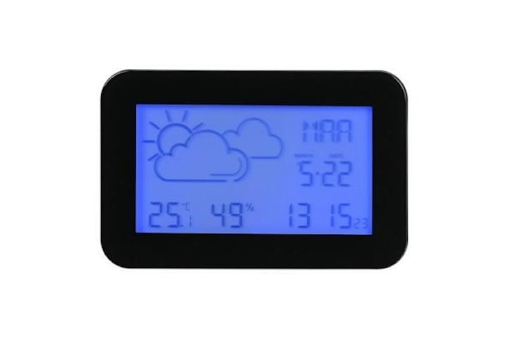 Väderstation -  Temperatur, luftfuktighet, tid och datum