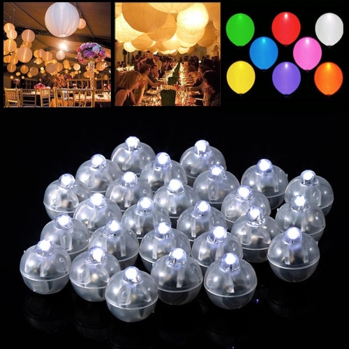 LED-lys til ballonger og lamper 20 stk. (1 av 14) (2 av 14)