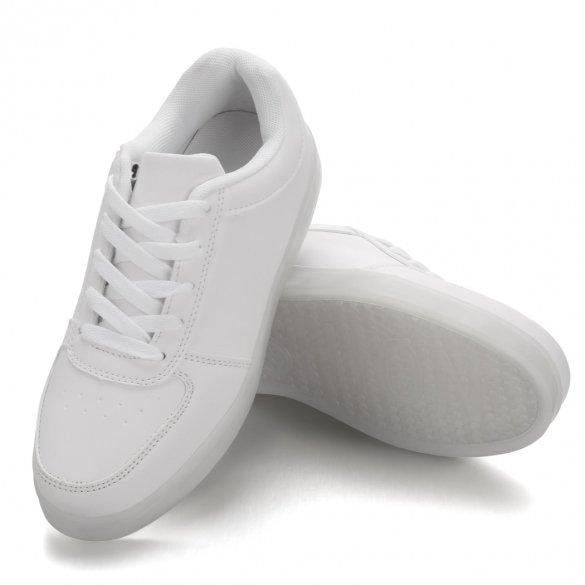 LED skor sneakers Barn/Vuxna, VITA - storlek 27-45 (6 av 9)