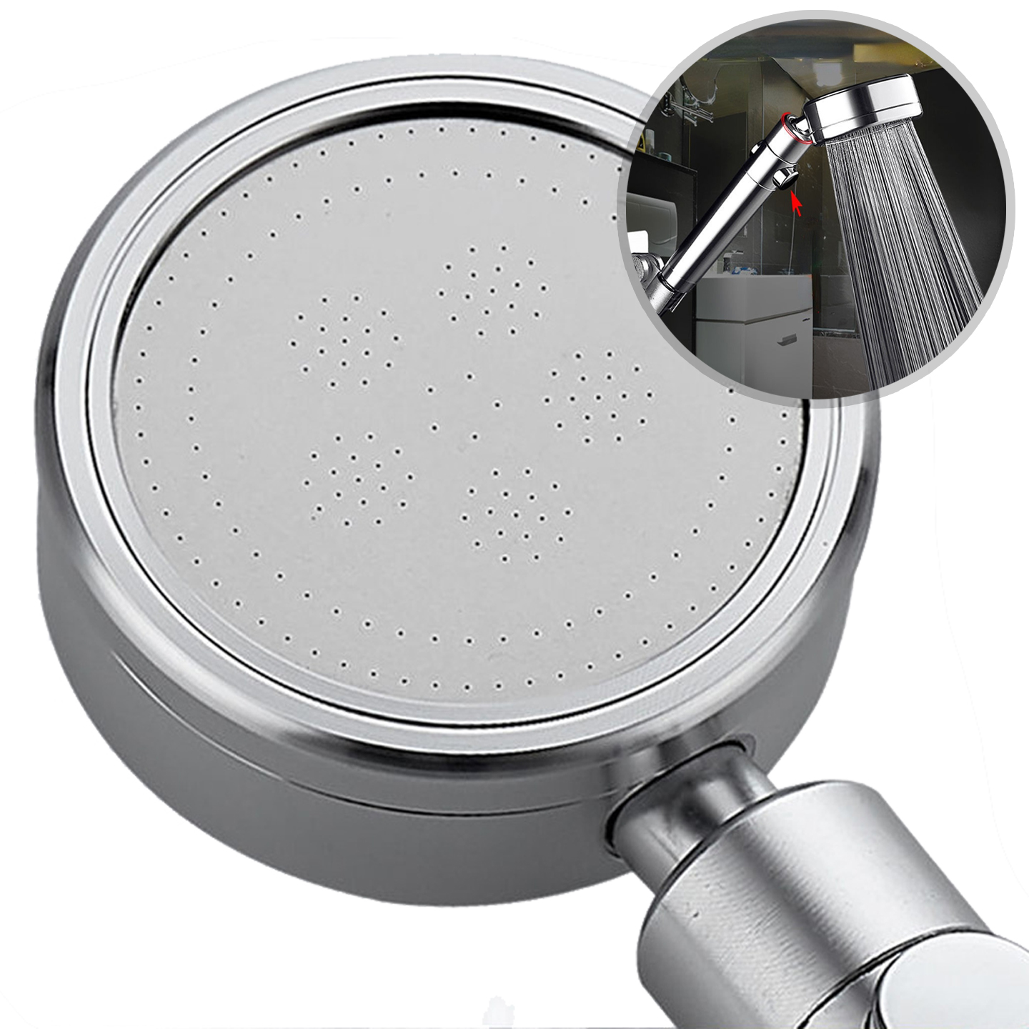 Boosted-vannstopp dusjhode