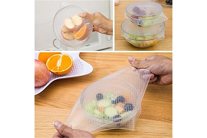 8-Pack Reusable Silicone Lids - Flexible Storage for the Kitchen