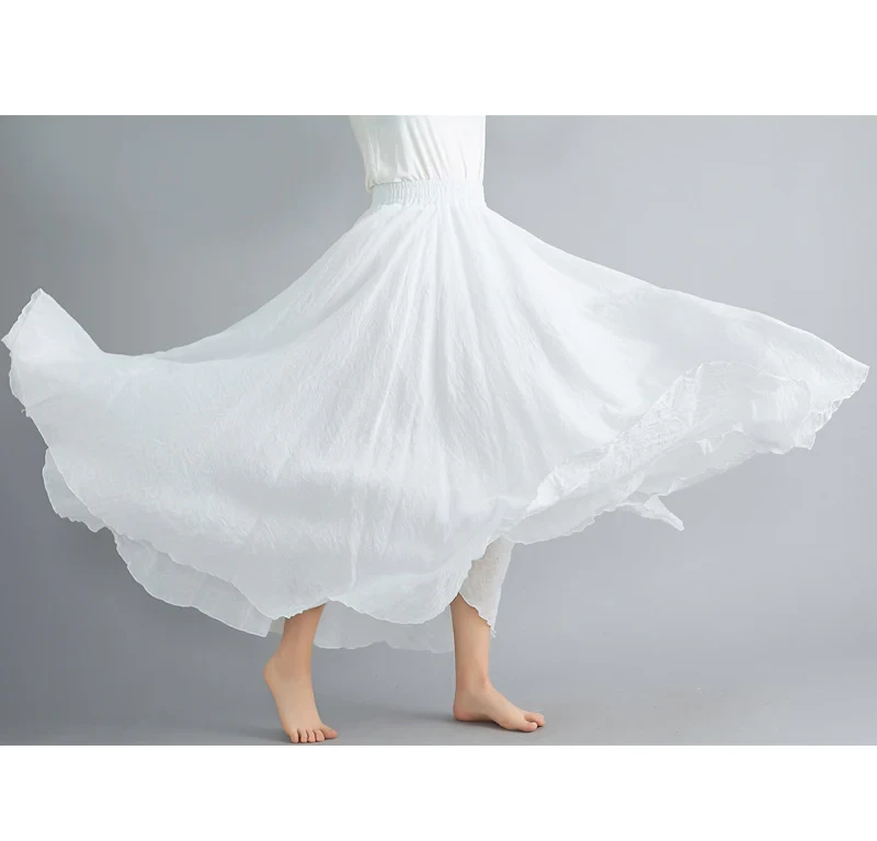 Lång kjol i bomull one size (13 av 21)