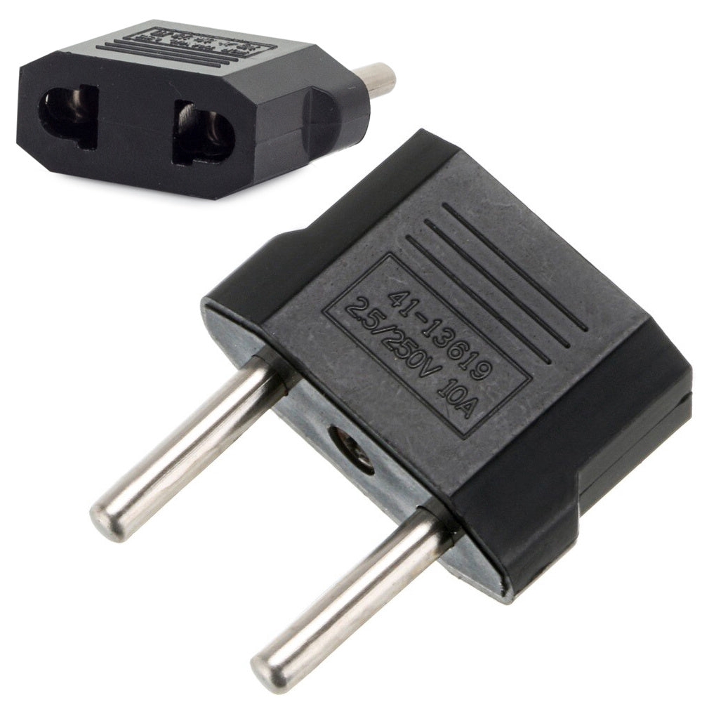 Eluttagadapter för platt stickpropp till rund 250 V 10 A